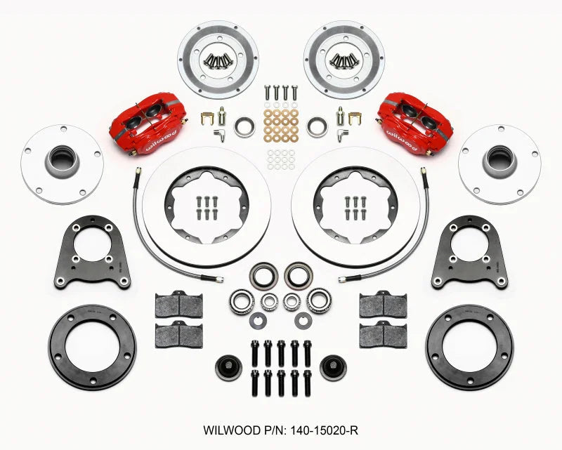 Wilwood Forged Dynalite-M Front Kit 10.75in Red fits 1950-1955 Mg Td / Tf