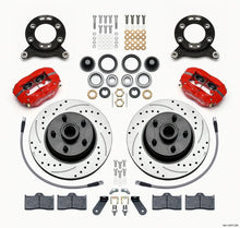 Load image into Gallery viewer, Wilwood Forged Dynalite-M Front Kit 11.30in 1 PC Rotor&amp;Hub Drill-Red 1970-1973 Mustang Disc &amp; Drum