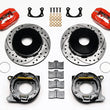 Load image into Gallery viewer, Wilwood Forged Dynalite P/S Park Brake Kit Drilled Red Big New 2.50in Offset Currie Blank fits Ford