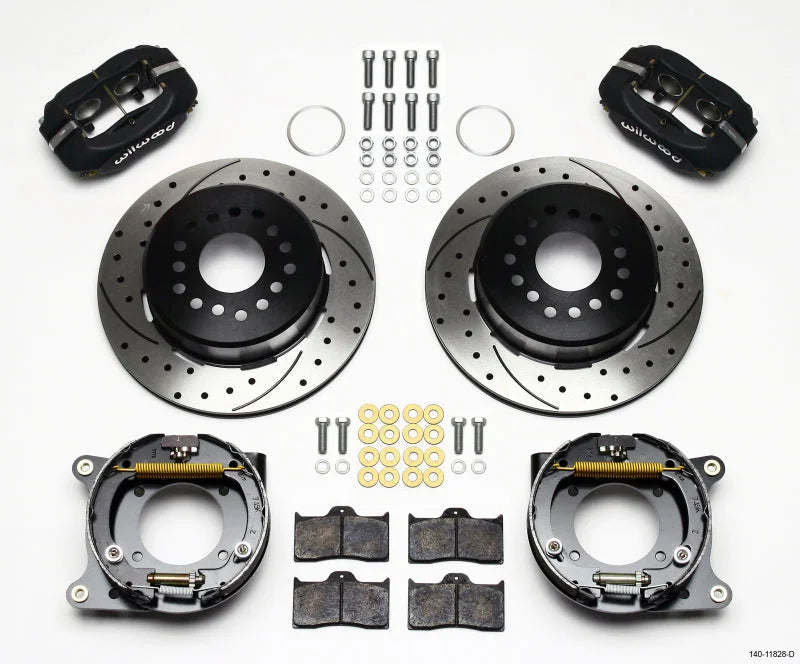 Wilwood Forged Dynalite P/S Park Brake Kit Drilled fits 1959-1964 Chevrolet Bel Air / 1969-1970 Chevrolet Impala