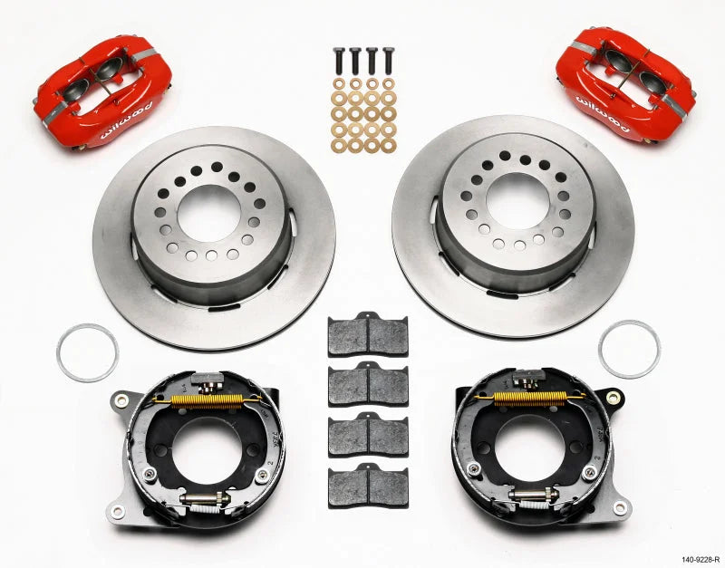 Wilwood Forged Dynalite P/S Park Brake Kit-Red fits 2005-2014 Ford Mustang