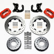 Load image into Gallery viewer, Wilwood Forged Dynalite P/S Rear Kit Drilled Red Big 2.36in Offset fits Ford