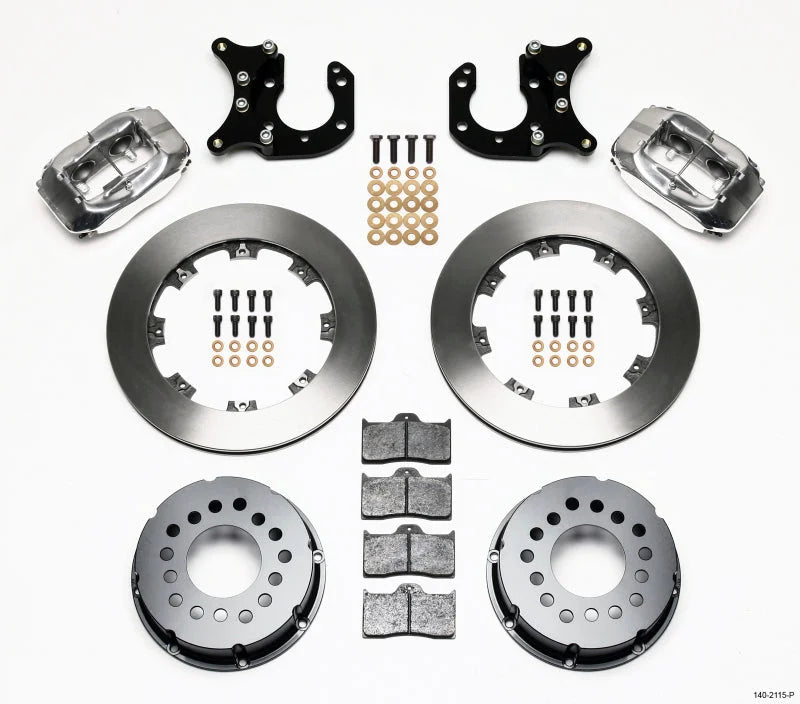 Wilwood Forged Dynalite P/S Rear Kit Polished Big 2.36in Offset fits Ford