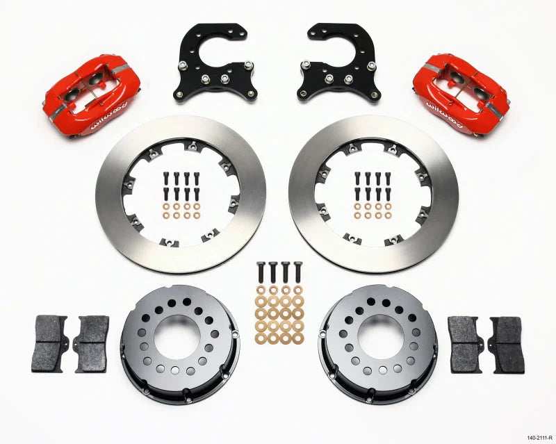 Wilwood Forged Dynalite P/S Rear Kit Red fits 1958-1964 Oldsmobile / Pontiac Ends