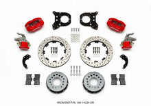 Load image into Gallery viewer, Wilwood Forged Dynalite P/S Rear Kit w/MC4 P-Brake Drill Red Chev 12 Bolt w/Clip Eliminator