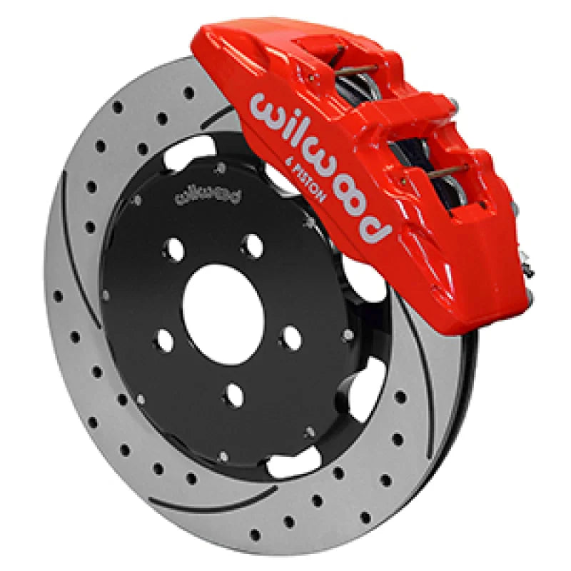 Wilwood Forged Dynapro 6 Big Brake Front Brake Kit 12.19 - Red fits 2003-2005 Dodge Neon SRT-4