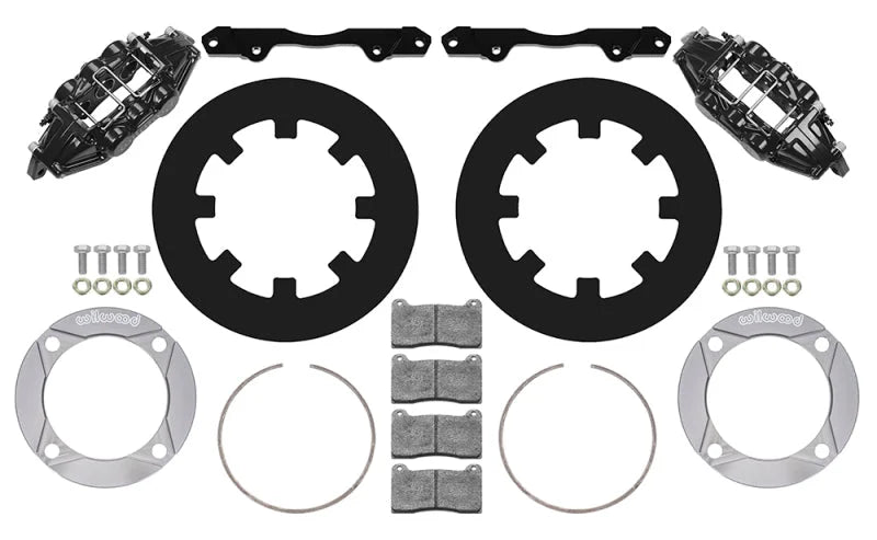 Wilwood Front Kit 11.25in - Black fits 2014+ Polaris RZR XP 1000 - Side View