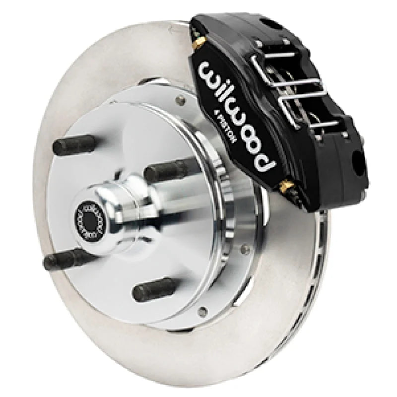Wilwood Front Powerlite Brake Kit Plain Face - Black fits 1970-1972 Porsche 914