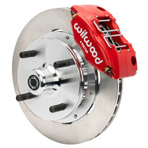 Wilwood Front Powerlite Brake Kit Plain Face - Red fits 1973-1976 Porsche 914