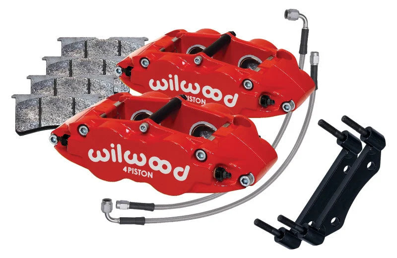 Wilwood Front Superlite Caliper Kit 3.5in MT - Red fits 1969-1983 Porsche 911
