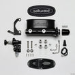Load image into Gallery viewer, Wilwood HV Tandem M/C Kit w L/H Bracket &amp; Prop Valve - 1 1/8in Bore Black - Side View