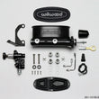 Load image into Gallery viewer, Wilwood HV Tandem M/C Kit w L/H Bracket &amp; Prop Valve - 15/16in Bore Black-W/Push. - Early Mustang