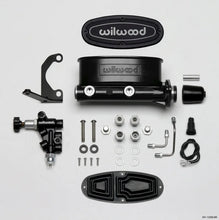 Load image into Gallery viewer, Wilwood HV Tandem M/C Kit w L/H Bracket &amp; Prop Valve - 1in Bore Black - Side View