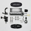 Load image into Gallery viewer, Wilwood HV Tandem M/C Kit w L/H Bracket &amp; Prop Valve - 7/8in Bore-W/Pushrod - Early Mustang - Side View