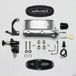 Load image into Gallery viewer, Wilwood HV Tandem M/C Kit w L/H Bracket &amp; Prop Valve - 7/8in Bore Ball Burn.-W/Push - Side View