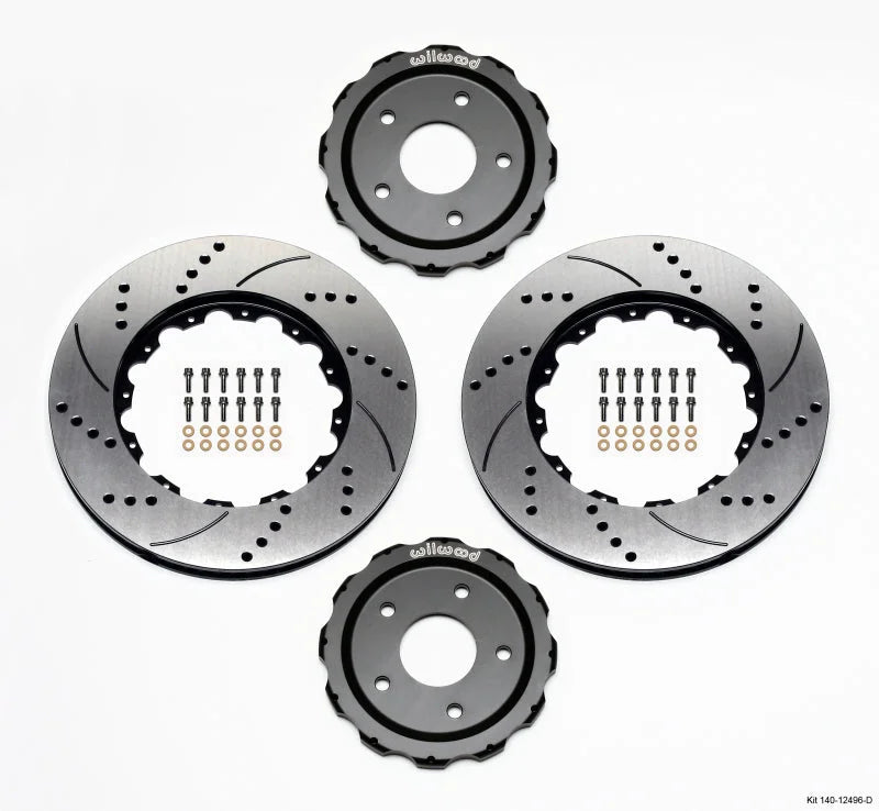 Wilwood Hat/Rotor Kit Front Drilled (2pc Hat/Rtr) fits 2010-2013 Chevrolet Corvette Grand SPORT / 2006-2013 Chevrolet Corv...