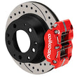 Load image into Gallery viewer, Wilwood Narrow Dynapro-P Radial Rear Brake Kit Red Caliper SRP Drill &amp; Slot Rotor fits 1969-1983 Porsche 911