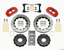 Load image into Gallery viewer, Wilwood Narrow Superlite 4R Front Hat Kit 14.00in Drill Red fits 2007-2015 Jeep Wrangler
