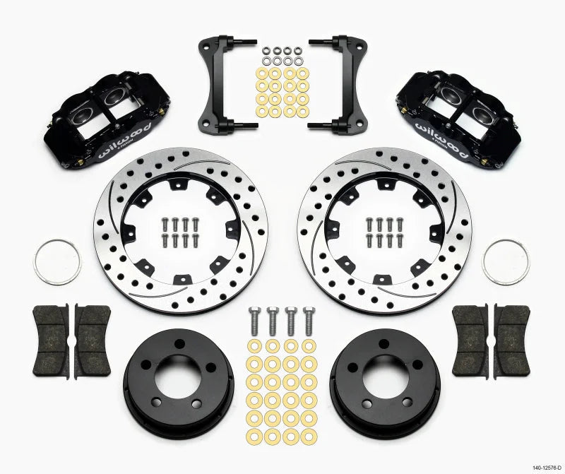 Wilwood Narrow Superlite 4R Front Kit 12.19in Drilled fits 1984-2001 Jeep Cherokee / 1986-1992 Jeep Comanche / 1993-1994 J...