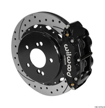 Load image into Gallery viewer, Wilwood Narrow Superlite 4R Rear Kit 12.88in Drilled/Slotted Black fits 2000-2006 BMW M3 E46