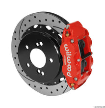 Load image into Gallery viewer, Wilwood Narrow Superlite 4R Rear Kit 12.88in Drilled/Slotted Red fits 2000-2006 BMW M3 E46