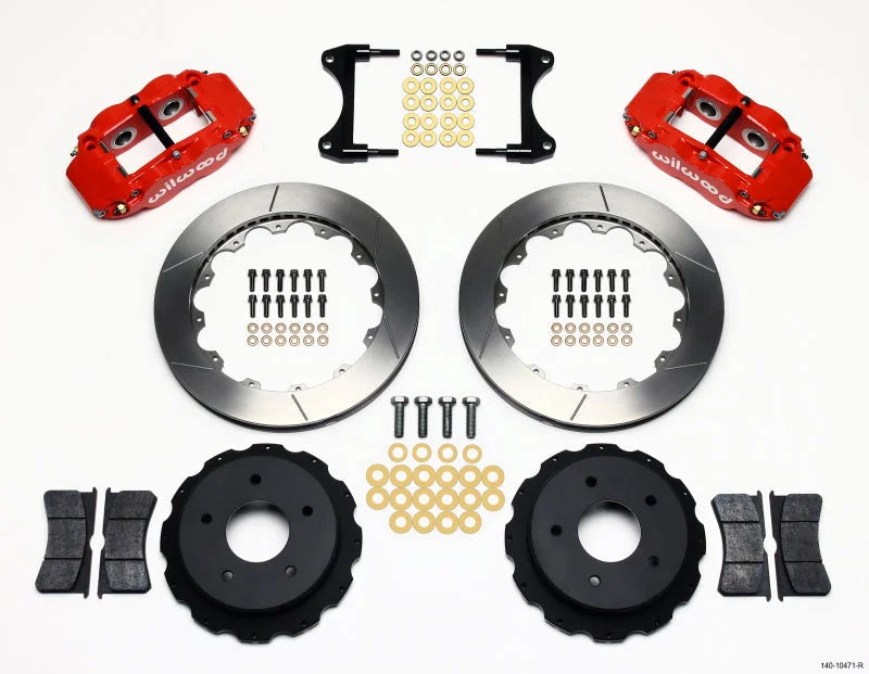 Wilwood Narrow Superlite 4R Rear Kit 12.88in Red fits 1970 1975-1982 Chevrolet Corvette C2 / C3