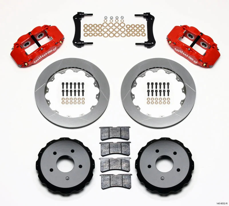 Wilwood Narrow Superlite 4R Rear Kit 12.88in Red fits 2004-2008 Cadillac XLR / 2008-2009 Cadillac XLR PLATINUM / 2006-2009...