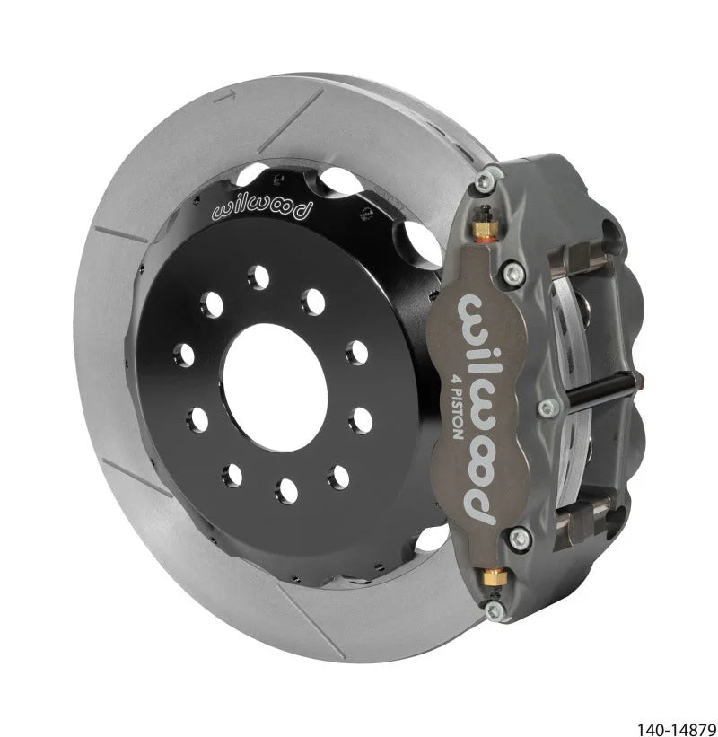 Wilwood Narrow Superlite 4R Rear Kit 12.88in Slotted Rotor Anodized fits 1988-1996 Chevrolet Corvette C4