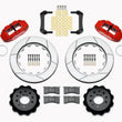 Load image into Gallery viewer, Wilwood Narrow Superlite 4R Rear Kit 14.00in Red Morrison Multilink IRS (2010-15 Camaro Based)