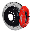 Load image into Gallery viewer, Wilwood Narrow Superlite 4R Rear Kit 14in Drilled Red W/ 2.62in Axle Offset fits G-Body