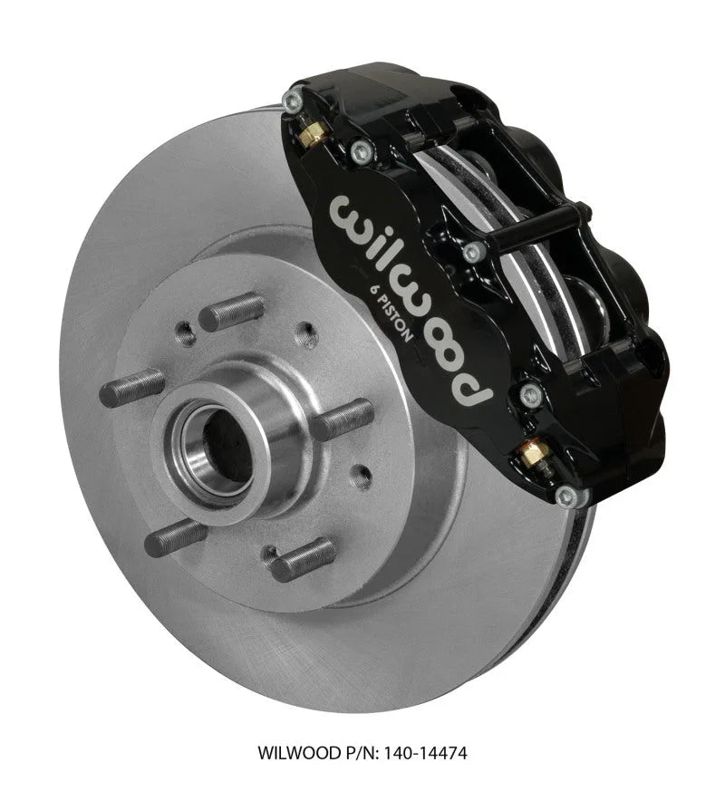 Wilwood Narrow Superlite 6R Front Brake Kit 11.86in Black fits 1964-1970 Gm C10