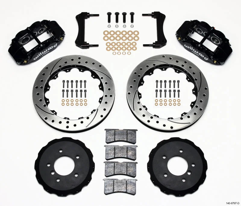 Wilwood Narrow Superlite 6R Front Hat Kit 13.06in Drilled fits 1995-2001 BMW M3 / Z3 E36
