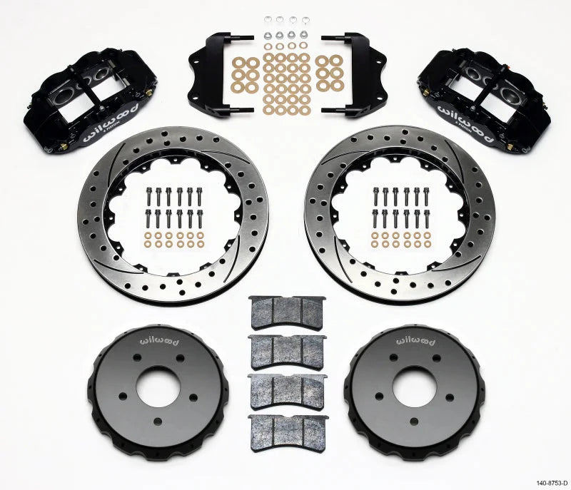Wilwood Narrow Superlite 6R Front Hat Kit 13.06in Drilled fits 2004-2006 Pontiac GTO