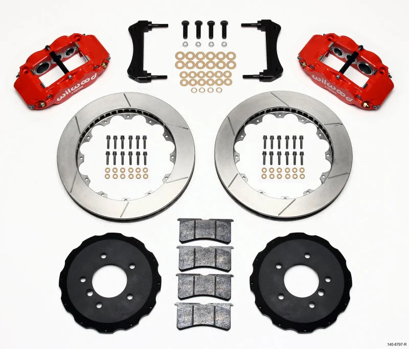 Wilwood Narrow Superlite 6R Front Hat Kit 13.06in Red fits 1995-2001 BMW M3 / Z3 E36
