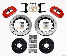 Load image into Gallery viewer, Wilwood Narrow Superlite 6R Front Hat Kit 14.00in Drill Red 1994-2004 Mustang