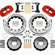 Load image into Gallery viewer, Wilwood Narrow Superlite 6R Front Hat Kit 14.00in Drilled Red w/Lines fits 2001-2011 Subaru Forester / 1999-2014 Subaru Im...