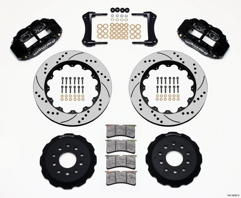 Wilwood Narrow Superlite 6R Front Hat Kit 14.00in Drilled C4 fits 1988-1996 Chevrolet Corvette