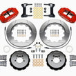 Load image into Gallery viewer, Wilwood Narrow Superlite 6R Front Hat Kit 14.00in Red w/Lines fits 2001-2011 Subaru Forester / 1999-2014 Subaru Impreza / ...