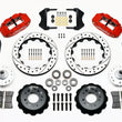 Load image into Gallery viewer, Wilwood Narrow Superlite 6R Front Hub Kit 12.88in Drill Red 1965-1969 Mustang Drum Spindle