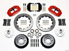 Load image into Gallery viewer, Wilwood Narrow Superlite 6R Front Hub Kit 12.88in Drill Red Magnum Force Drop Spindle