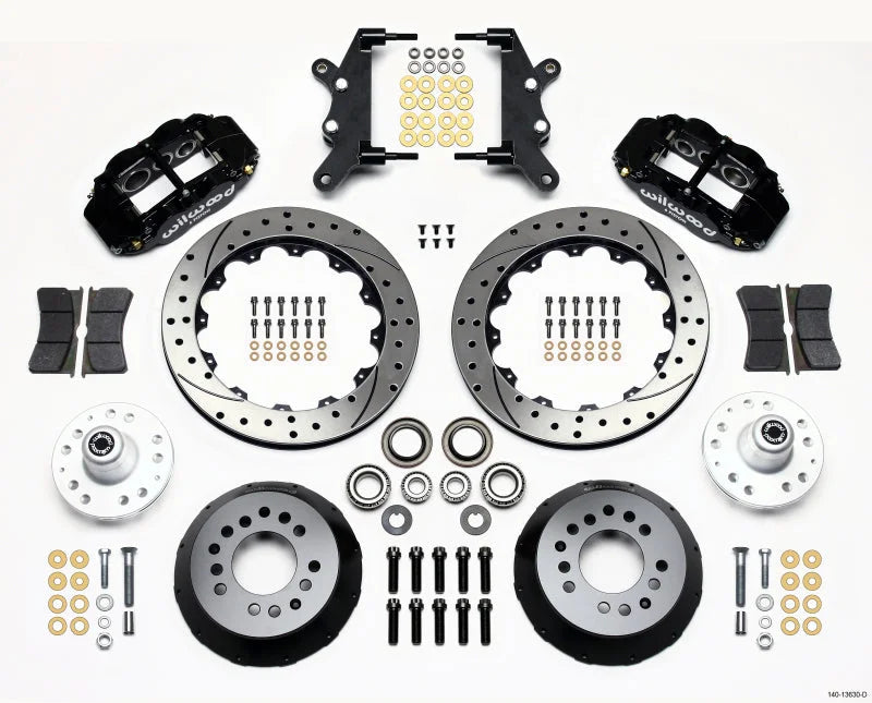 Wilwood Narrow Superlite 6R Front Hub Kit 12.88in Drilled fits 1964-1968 Ford COUNTRY Squire / 1964-1968 Ford Custom 500 /...