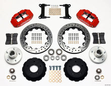 Load image into Gallery viewer, Wilwood Narrow Superlite 6R Front Hub Kit 13.06in Drill Red Chevy C-10 60-87 CPP Drop Spindle