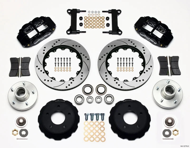 Wilwood Narrow Superlite 6R Front Hub Kit 14.00in Drilled CPP Drop Spindle fits 1978-1980 Chevrolet C10 BIG Ten / 1975-198...