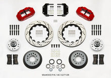 Load image into Gallery viewer, Wilwood Narrow Superlite 6R Front Hub Kit 14.00in Drill Red Magnum Force Drop Spindle