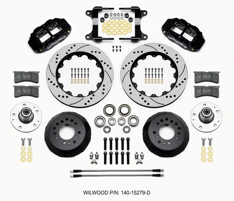 Wilwood Narrow Superlite 6R Front Hub Kit 14.00in Drilled fits 1982-1992 Chevrolet Camaro / 1982-1992 Pontiac Firebird