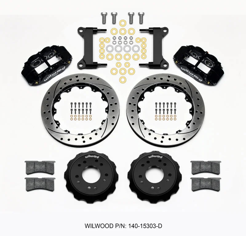 Wilwood Narrow Superlite Front Hat Kit 13.06 Drilled w/ Wilwood Pro Spindles fits 1975-1986 Chevrolet C10 / 1975-1986 Chev...