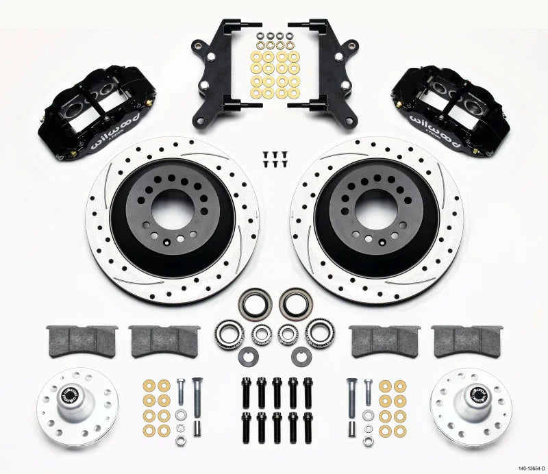 Wilwood Narrow Superlite Front Hub & 1PC Rtr Kit 12.88in Drilled Full Size fits 1964-1968 Ford COUNTRY Squire / 1964-1968 ...
