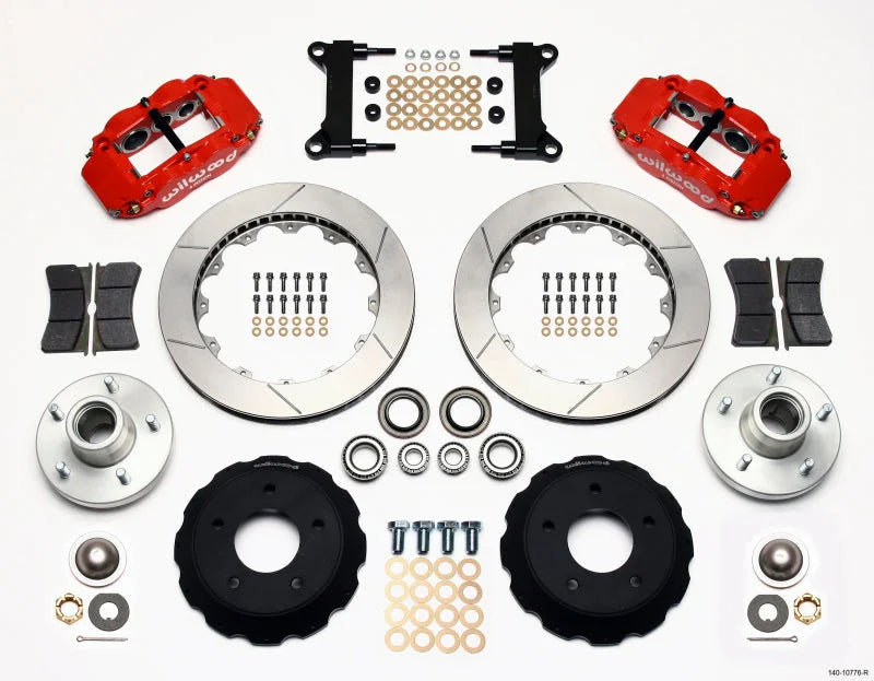 Wilwood Narrow Superlite Front Hub Kit 14.00in Red CPP Drop Spindle fits 1975-1986 Chevrolet C10 / 1975-1986 Chevrolet C10...