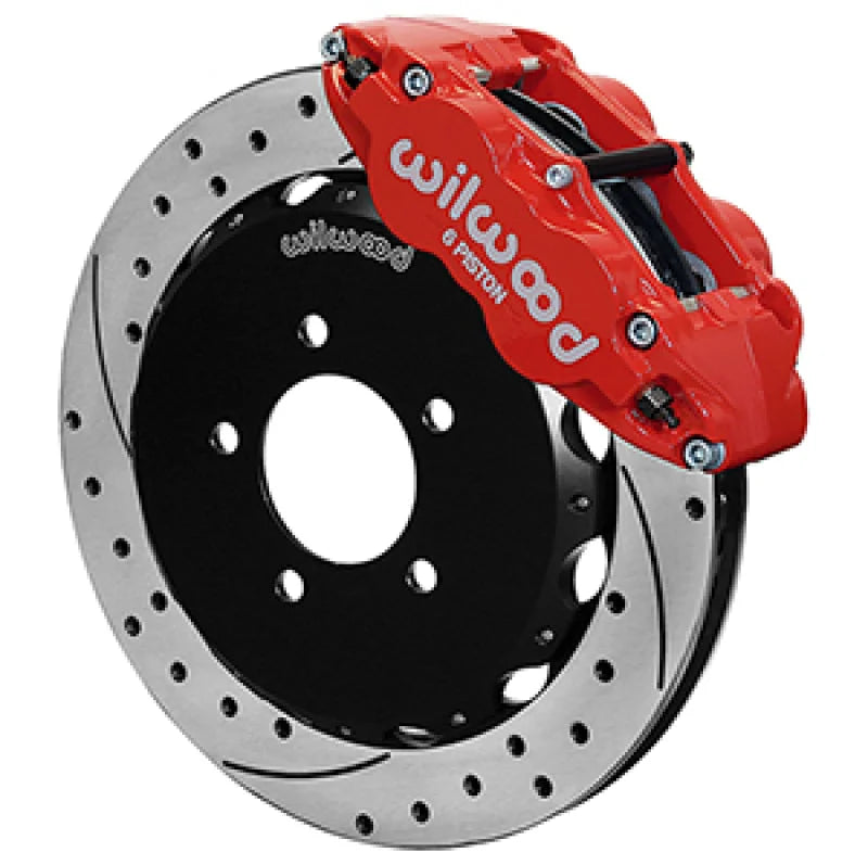 Wilwood OEM 57mm Forged Narrow Superlite 6R Big Brake Front Brake Kit - Red fits 2013-2024 Honda Civic