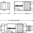 Load image into Gallery viewer, Wilwood Quick Disconnect Kit -3 AN - Side View